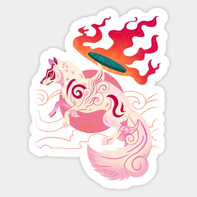 Okami Amaterasu Sticker by sophieeves